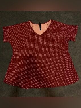 Agnes & Dora V-neck Polka Dot T-Shirt